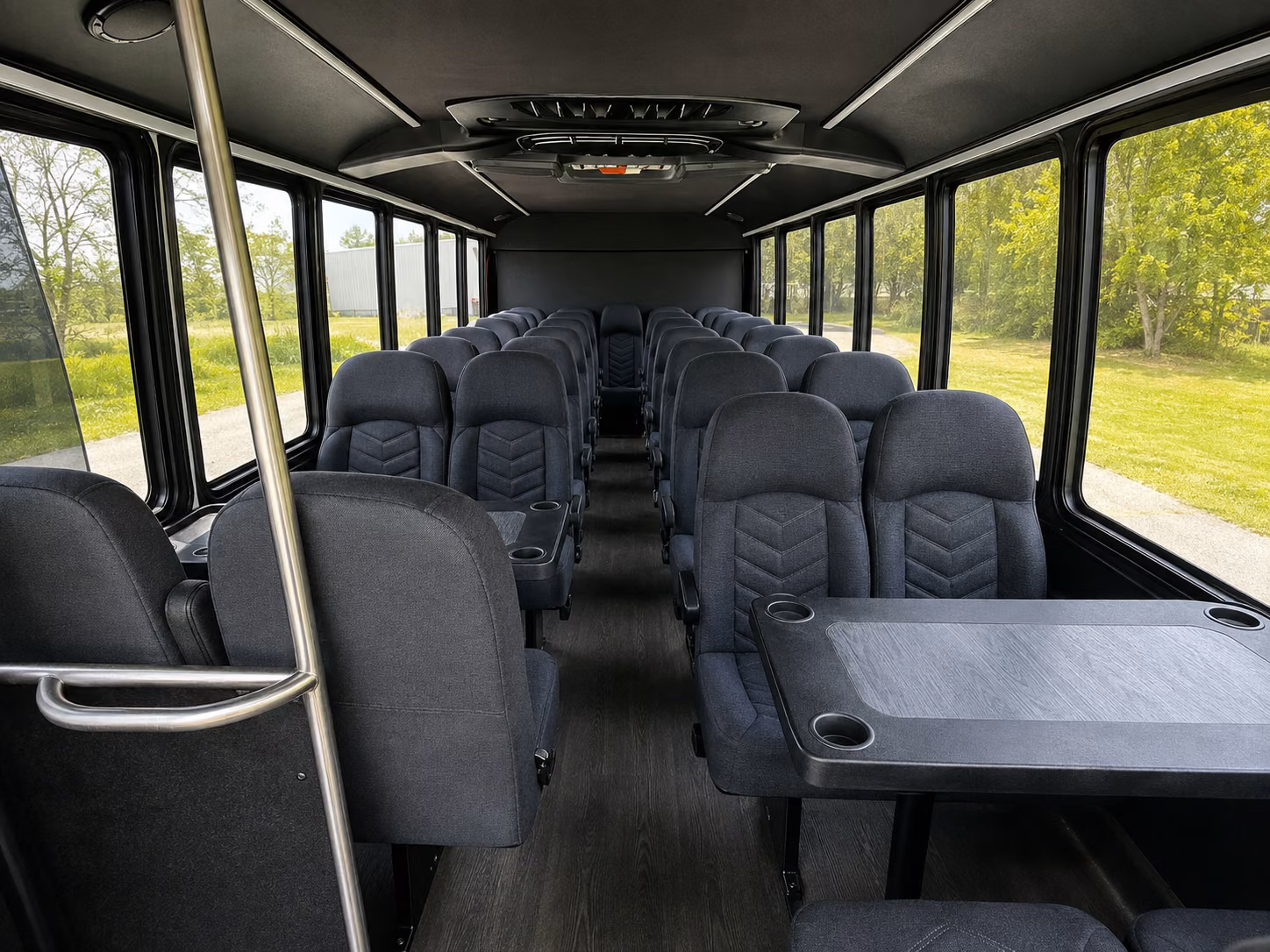 suffolk 18 passenger minibus inside