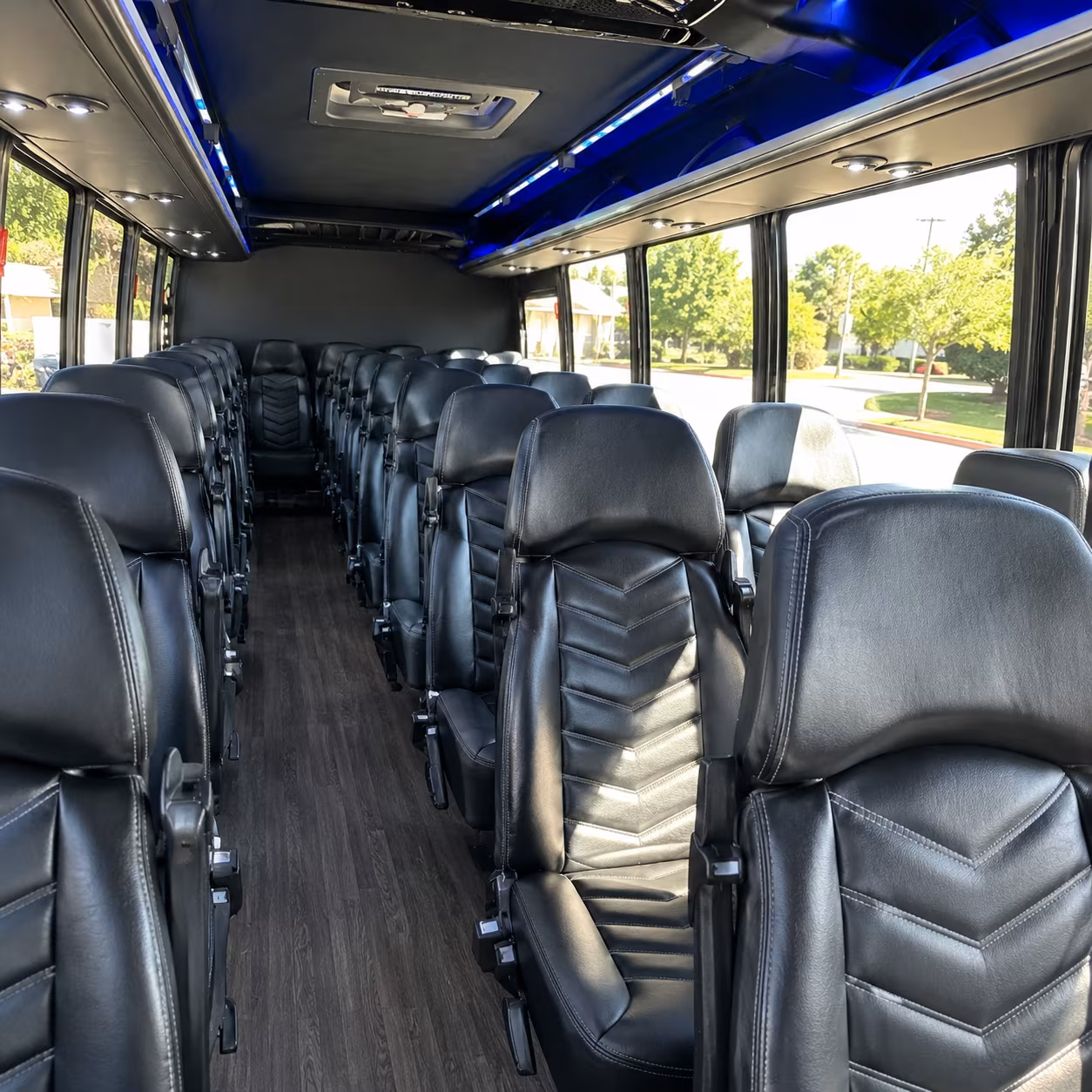 suffolk 25 passenger minibus interior