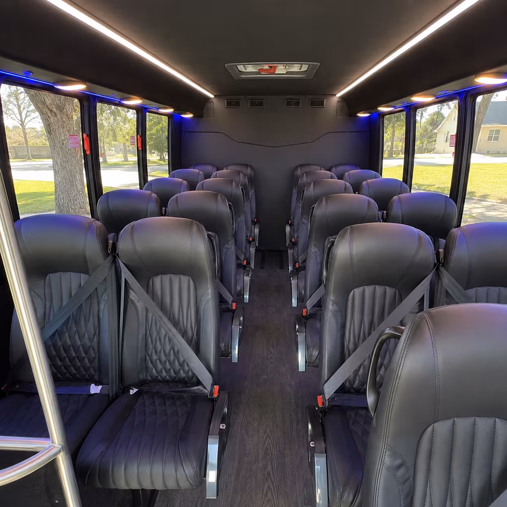 suffolk 28 passenger minibus inside