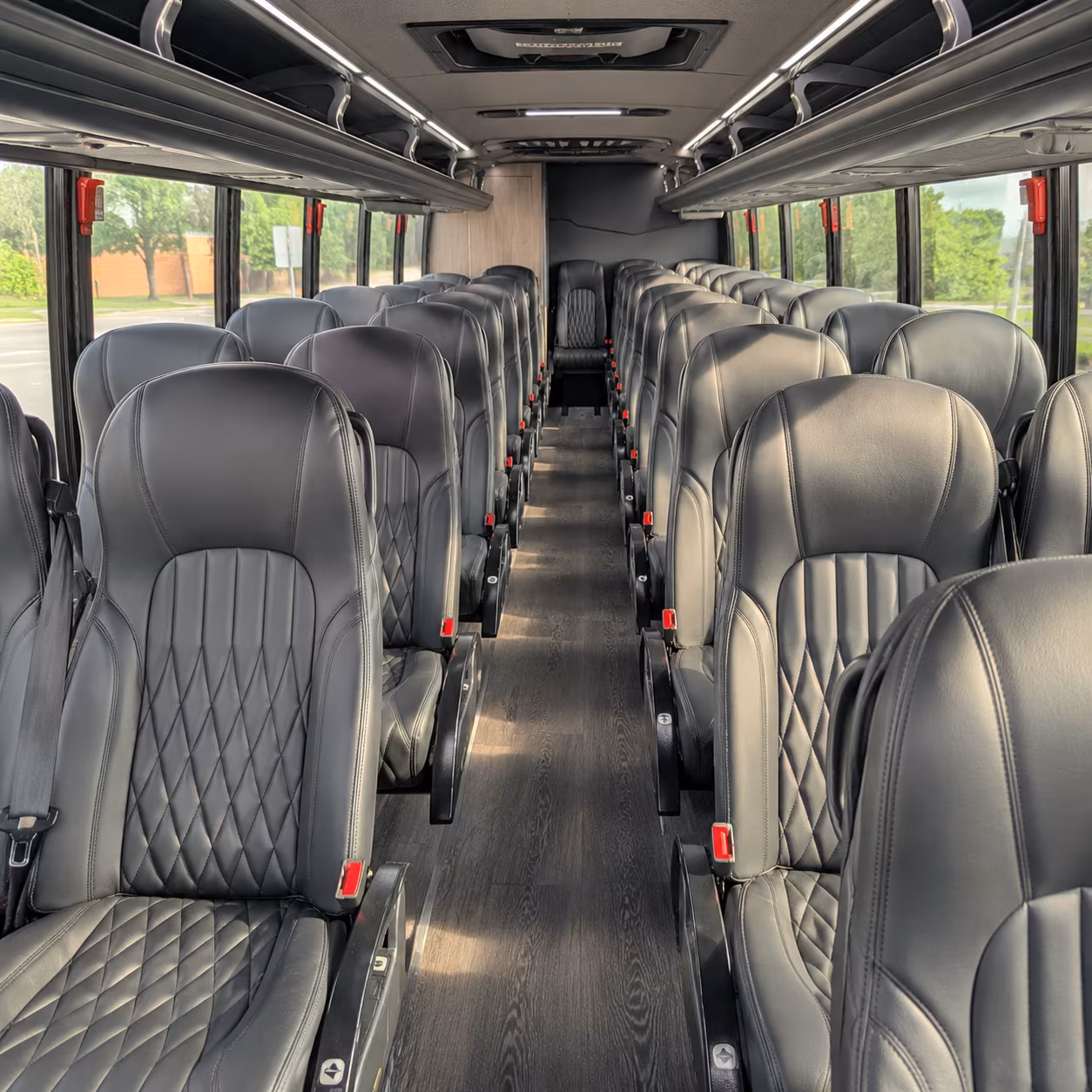 suffolk 28 passenger minibus interior