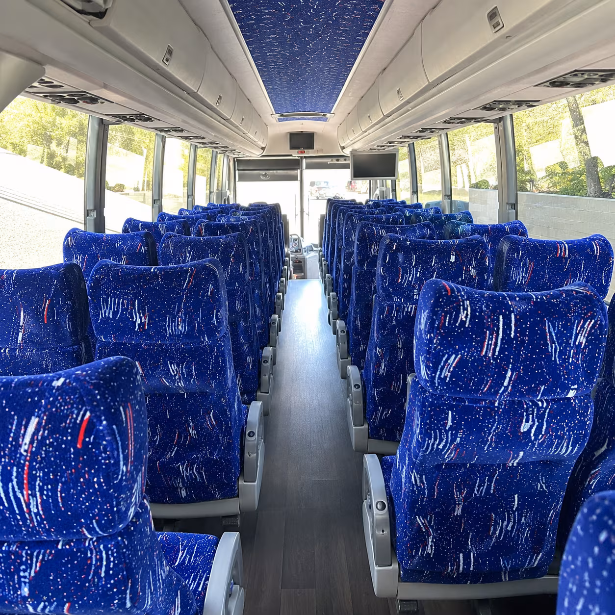 suffolk 50 passenger charter bus interior